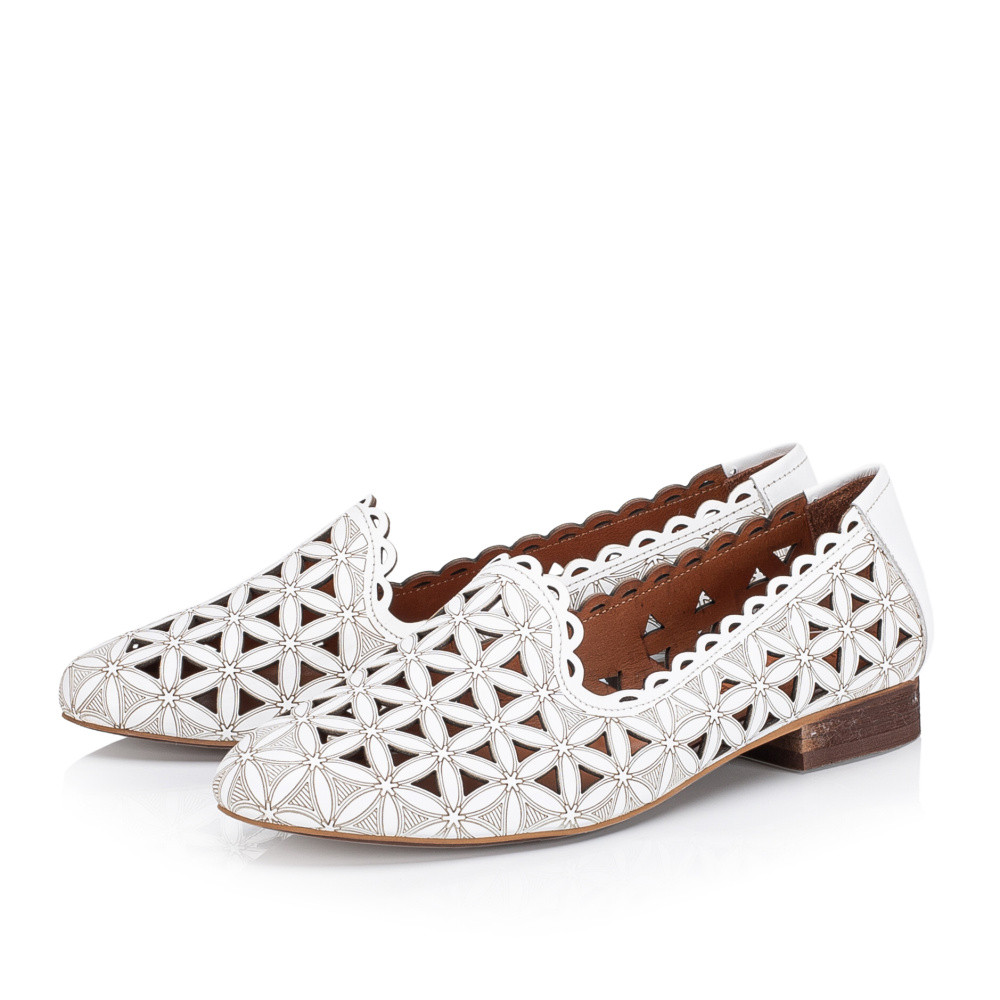 detail Dámské mokasíny IBERIUS 182-707 02 bílá S5