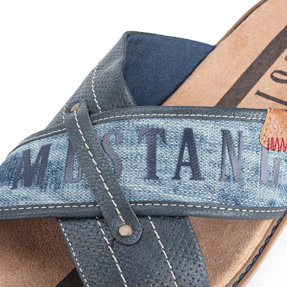 detail Pánské nazouváky MUSTANG 4152705-820 modrá S5