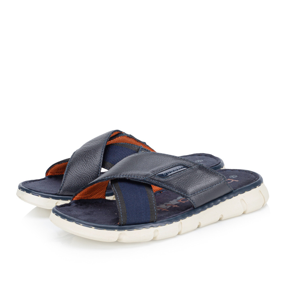 detail Pánské nazouváky BUGATTI 321-AK084-1069 modrá S5