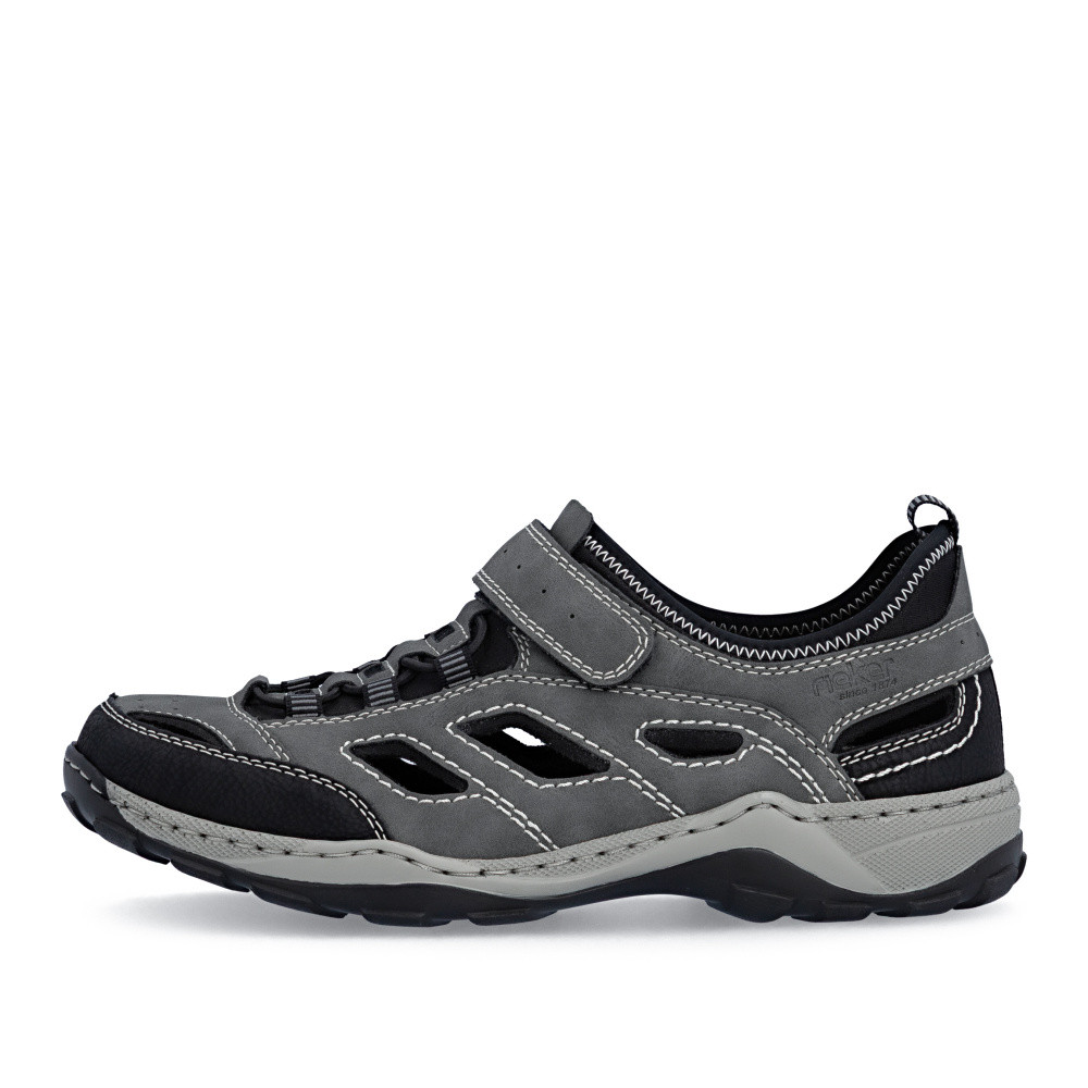 detail Pánské sandály RIEKER 08063-45 šedá S6