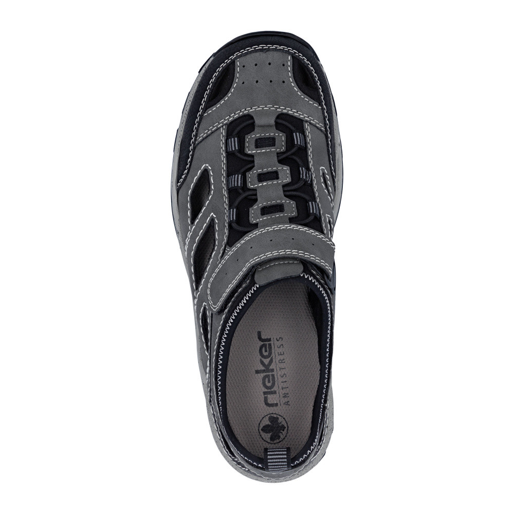 detail Pánské sandály RIEKER 08063-45 šedá S6