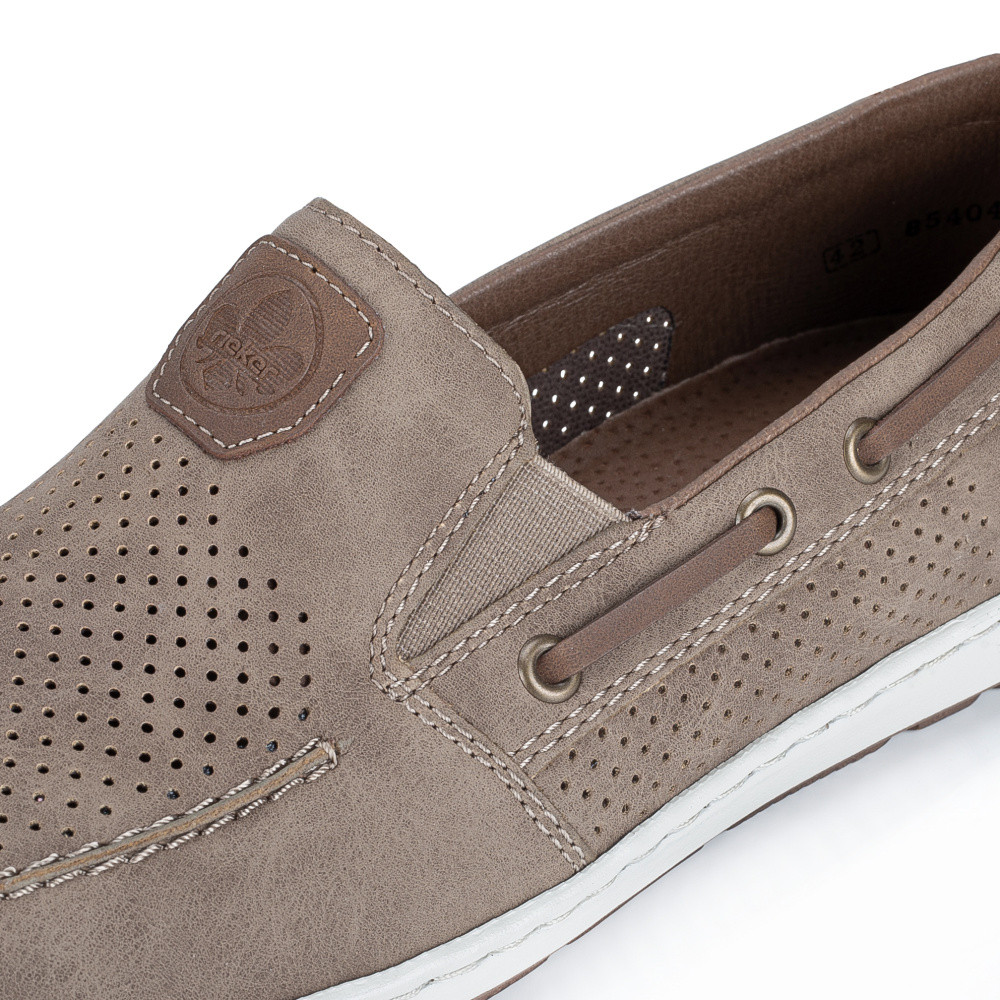 detail Pánské mokasíny RIEKER 08866-64 béžová S6