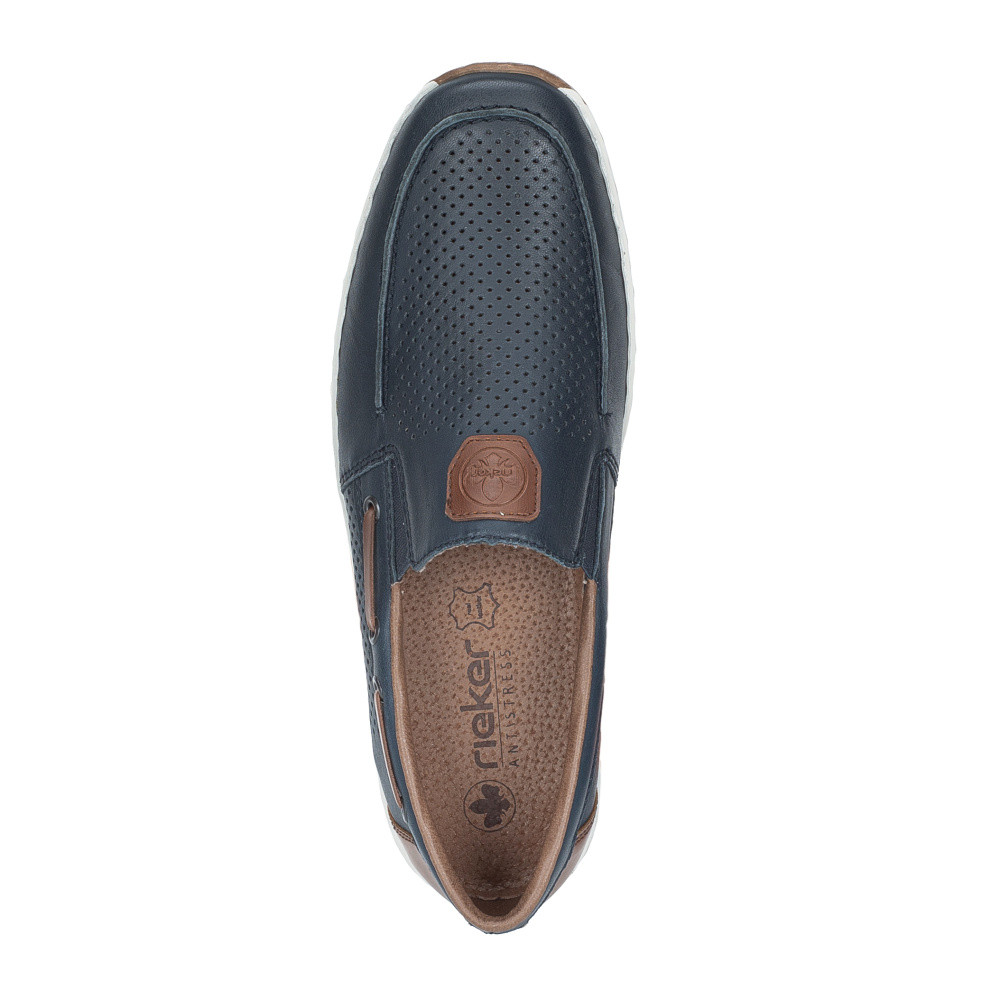 detail Pánské mokasíny RIEKER 08867-14 modrá S6