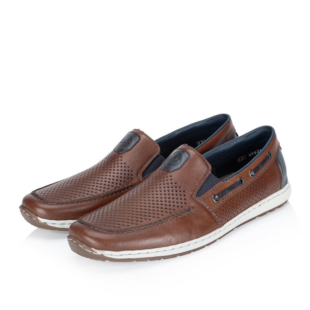 detail Pánské mokasíny RIEKER 08867-25 hnědá S6