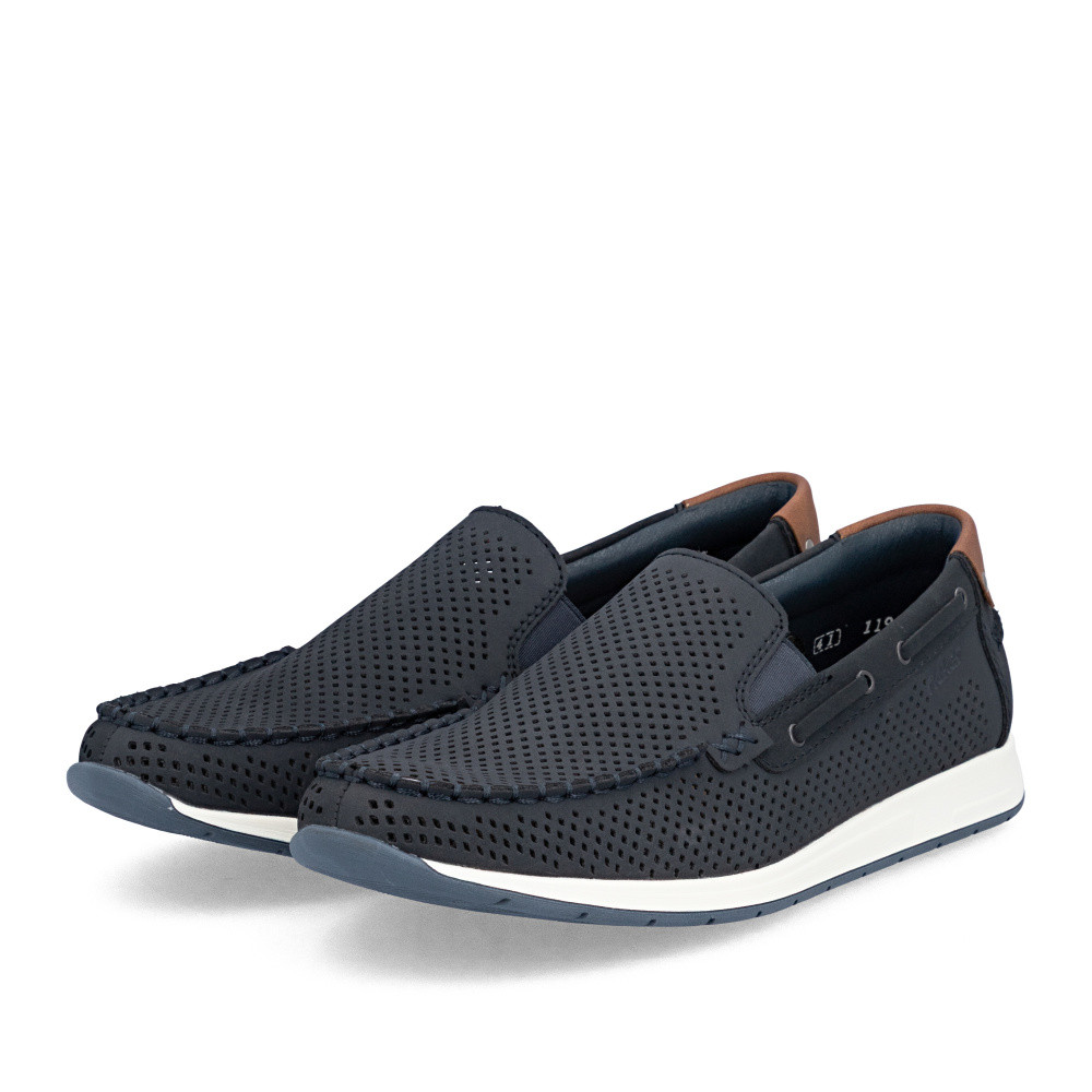 detail Pánské mokasíny RIEKER 11957-14 modrá S6