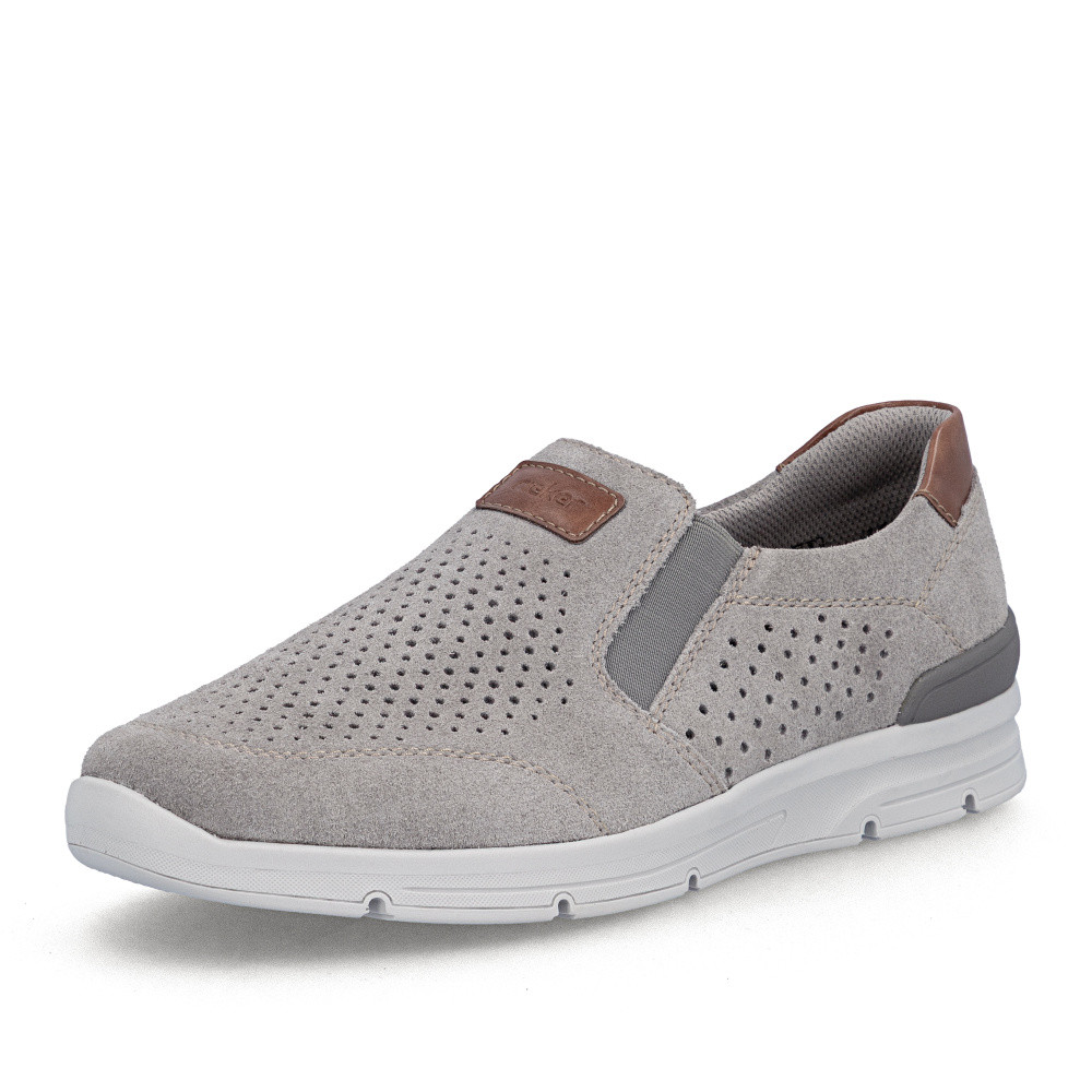 detail Pánské mokasíny RIEKER 16458-42 šedá S6