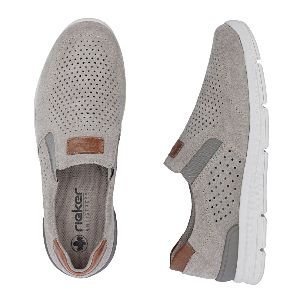 detail Pánské mokasíny RIEKER 16458-42 šedá S6