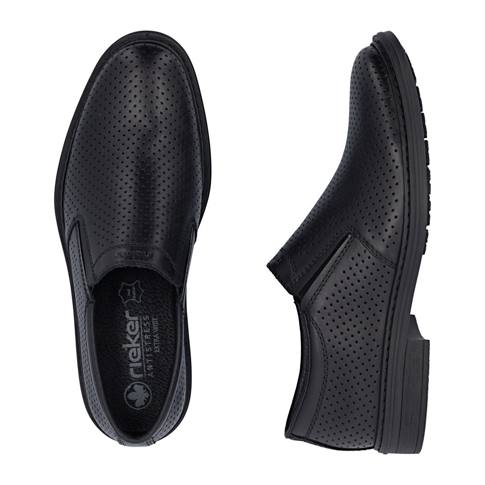 detail Pánské mokasíny RIEKER 17675-00 černá S6