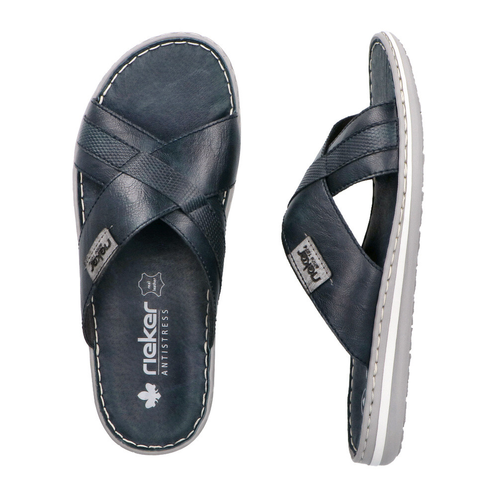 detail Pánské nazouváky RIEKER 21082-14 modrá S6