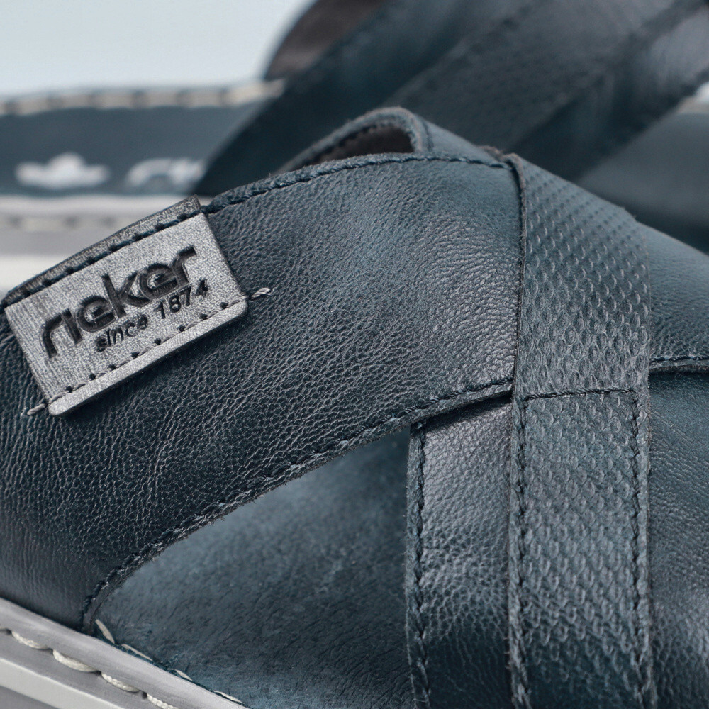 detail Pánské nazouváky RIEKER 21082-14 modrá S6