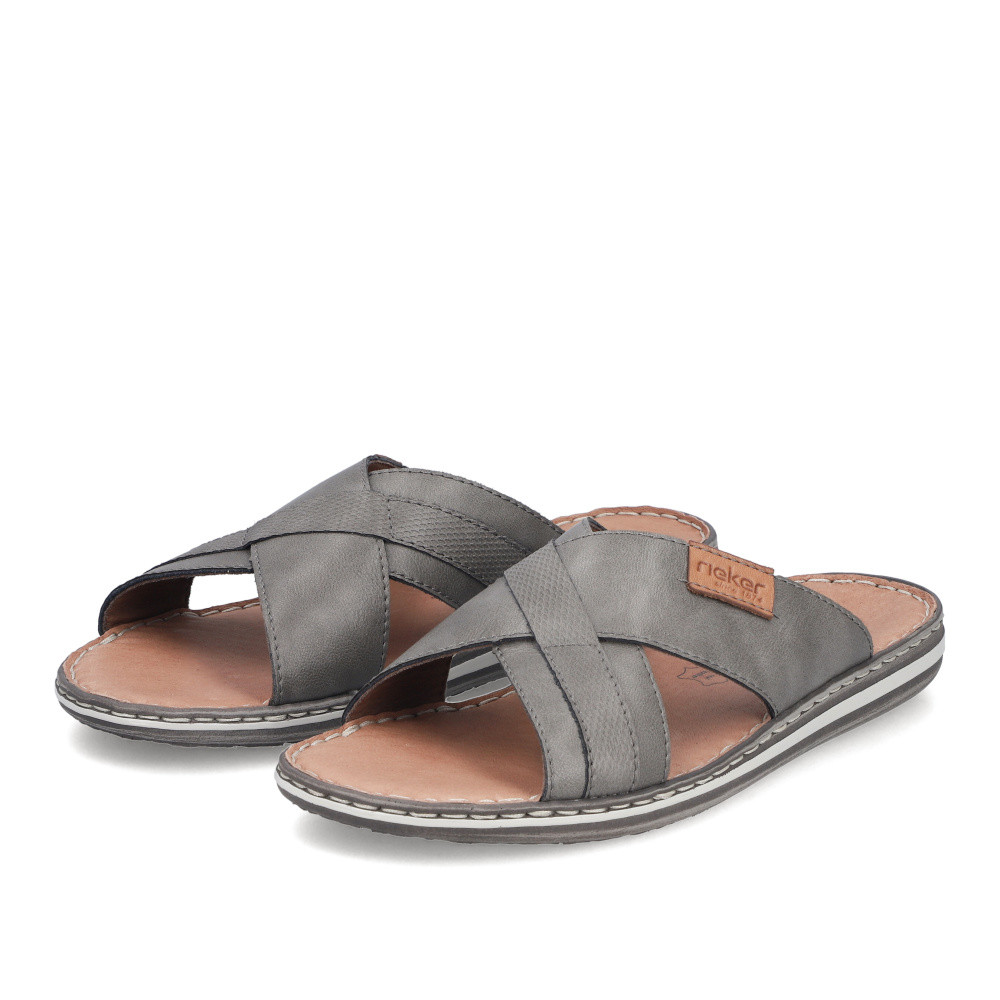 detail Pánské nazouváky RIEKER 21082-42 šedá S6