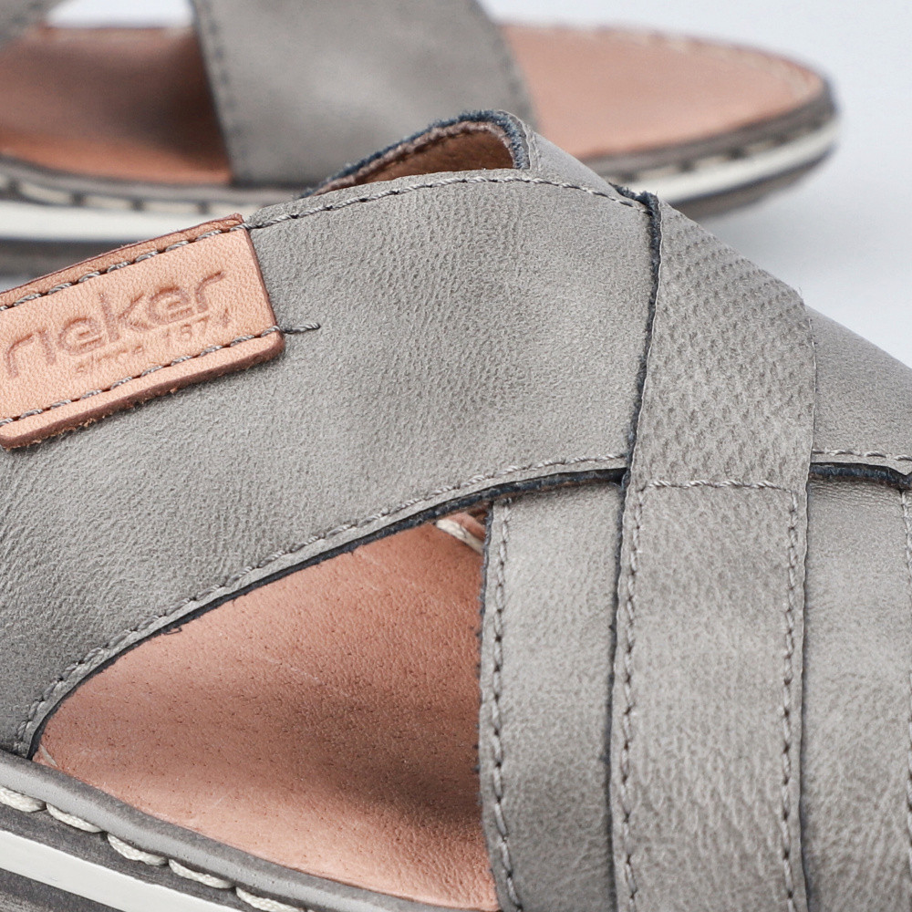 detail Pánské nazouváky RIEKER 21082-42 šedá S6