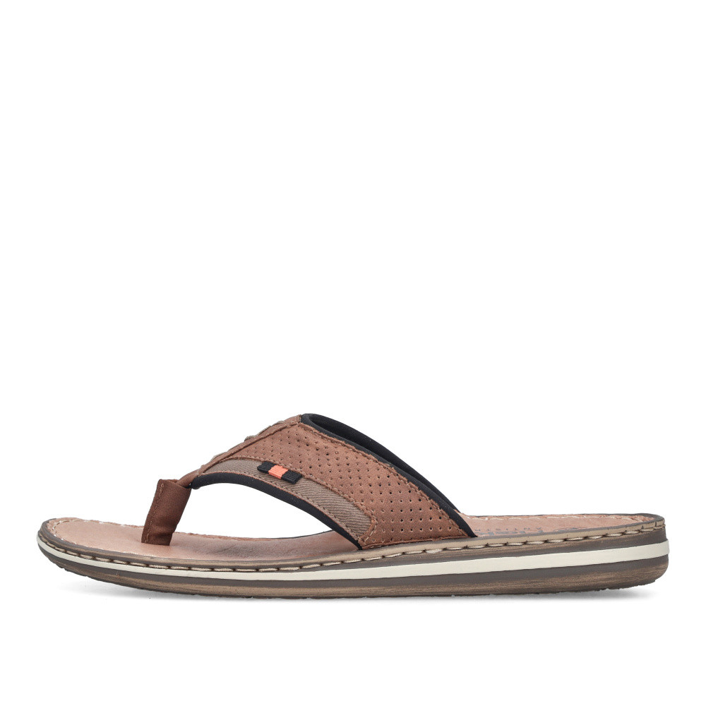 detail Pánské žabky RIEKER 21084-23 hnědá S6