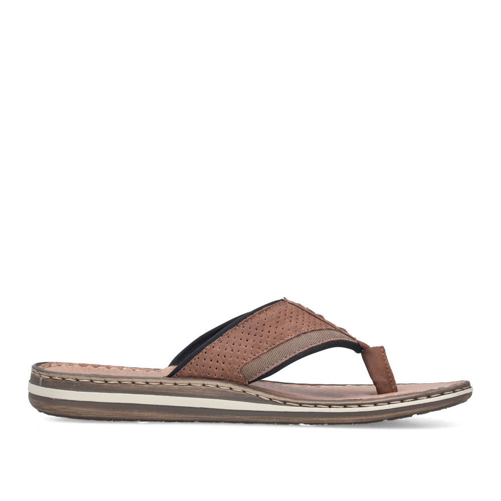 detail Pánské žabky RIEKER 21084-23 hnědá S6