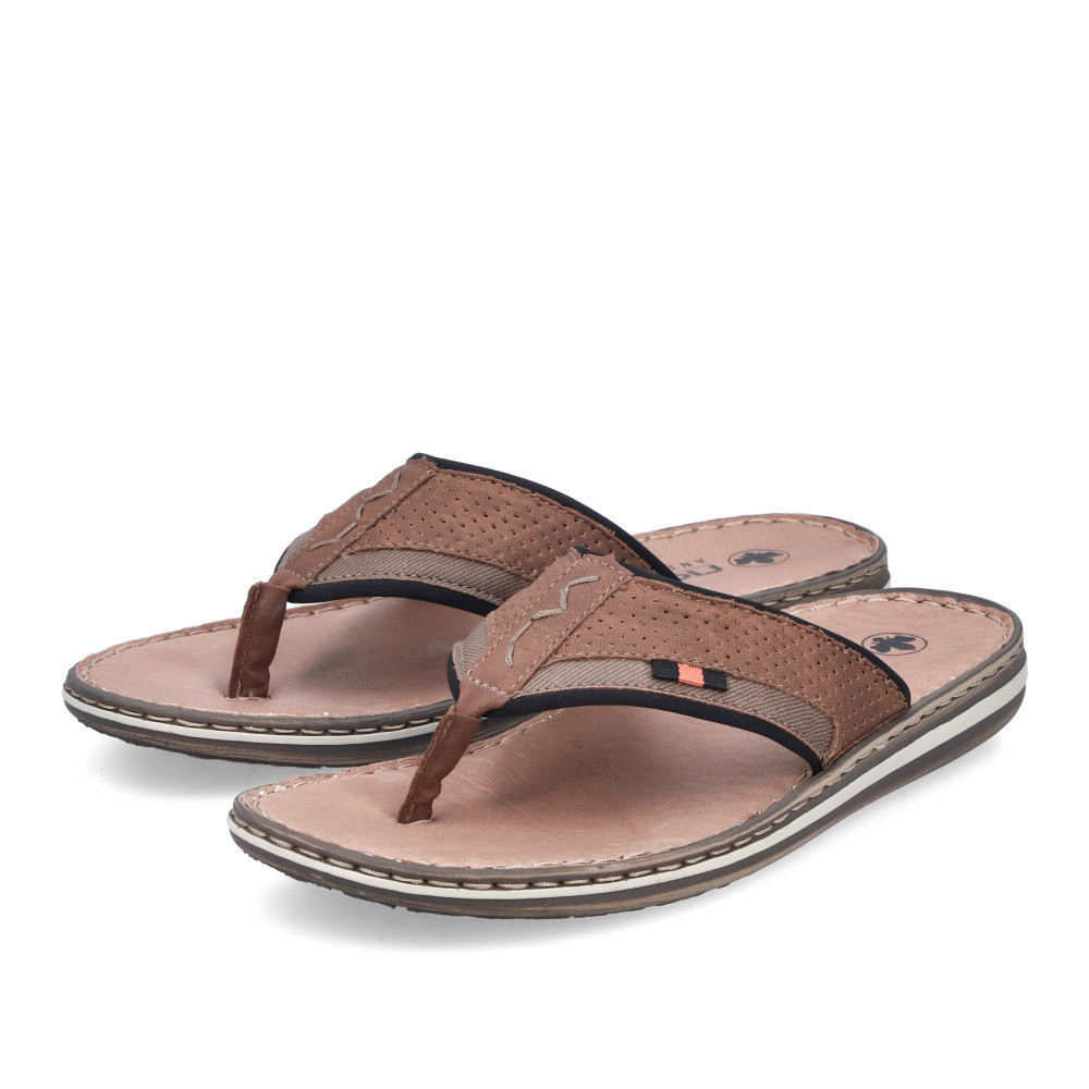 detail Pánské žabky RIEKER 21084-23 hnědá S6