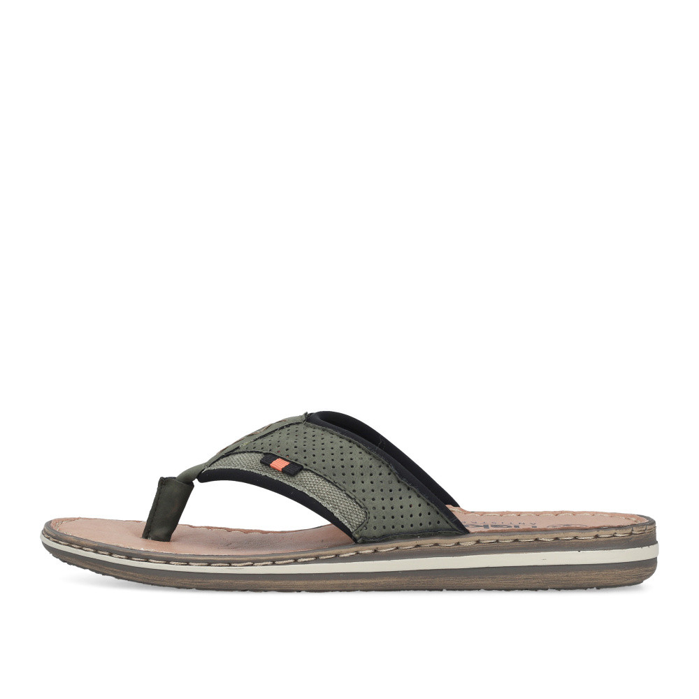 detail Pánské žabky RIEKER 21084-54 zelená S6