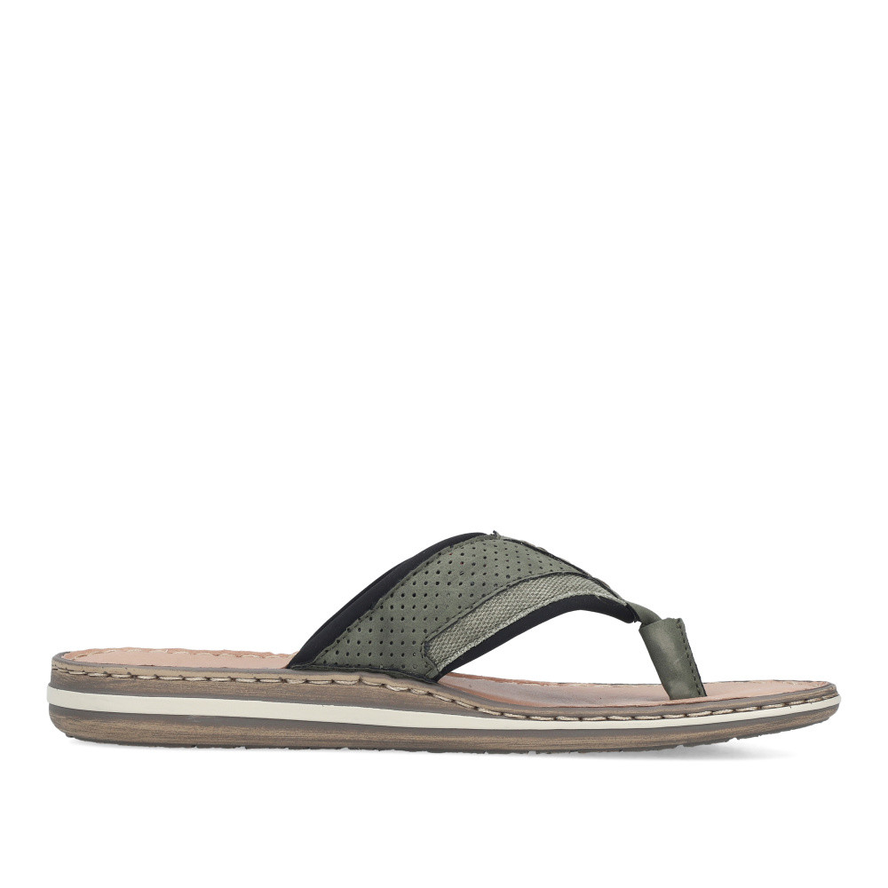 detail Pánské žabky RIEKER 21084-54 zelená S6