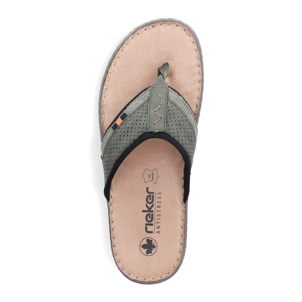 detail Pánské žabky RIEKER 21084-54 zelená S6