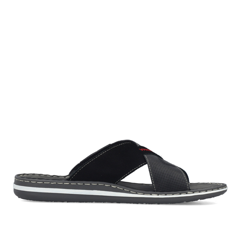 detail Pánské nazouváky RIEKER 21098-02   BLACK   F/S6