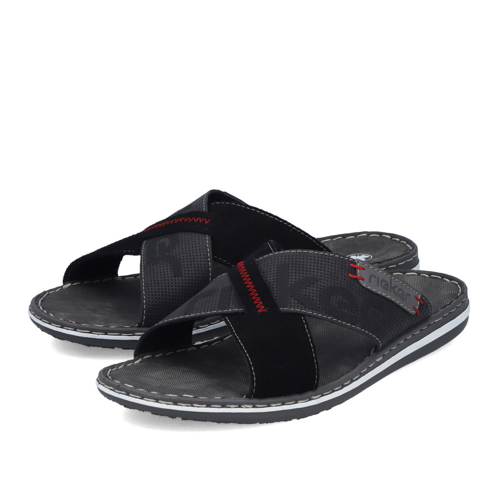 detail Pánské nazouváky RIEKER 21098-02   BLACK   F/S6