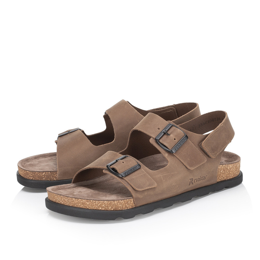 detail Pánské sandály RIEKER 21152-25 hnědá S6