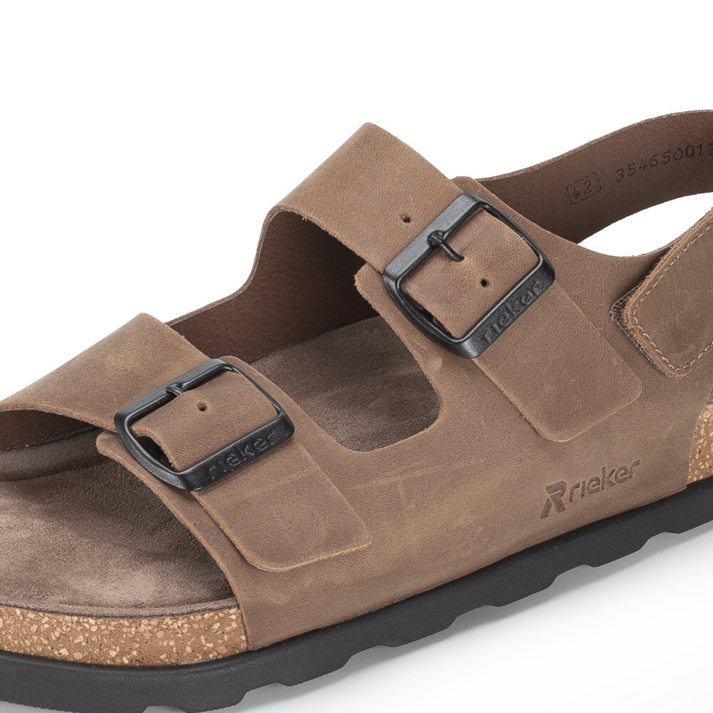 detail Pánské sandály RIEKER 21152-25 hnědá S6