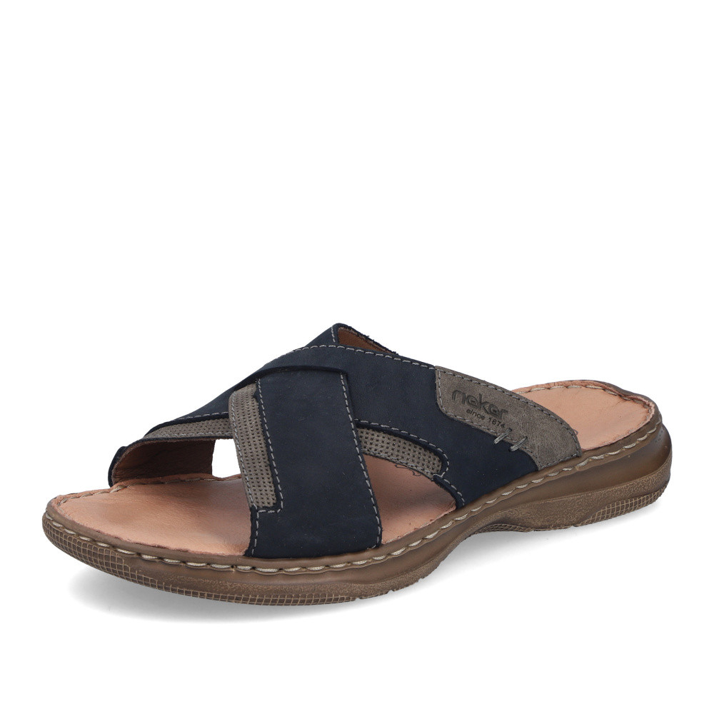 detail Pánské nazouváky RIEKER 21493-14 modrá S6