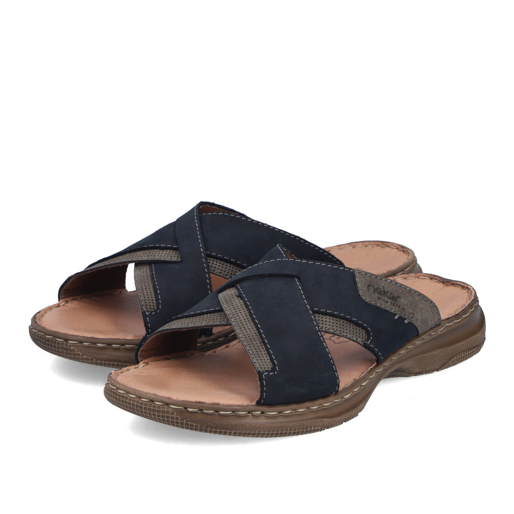 detail Pánské nazouváky RIEKER 21493-14 modrá S6