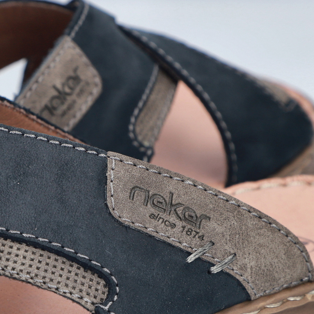 detail Pánské nazouváky RIEKER 21493-14 modrá S6