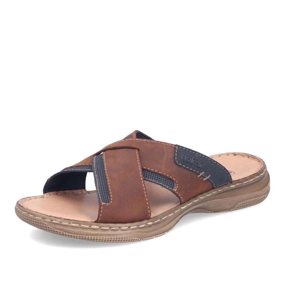 detail Pánské nazouváky RIEKER 21493-22 hnědá S6