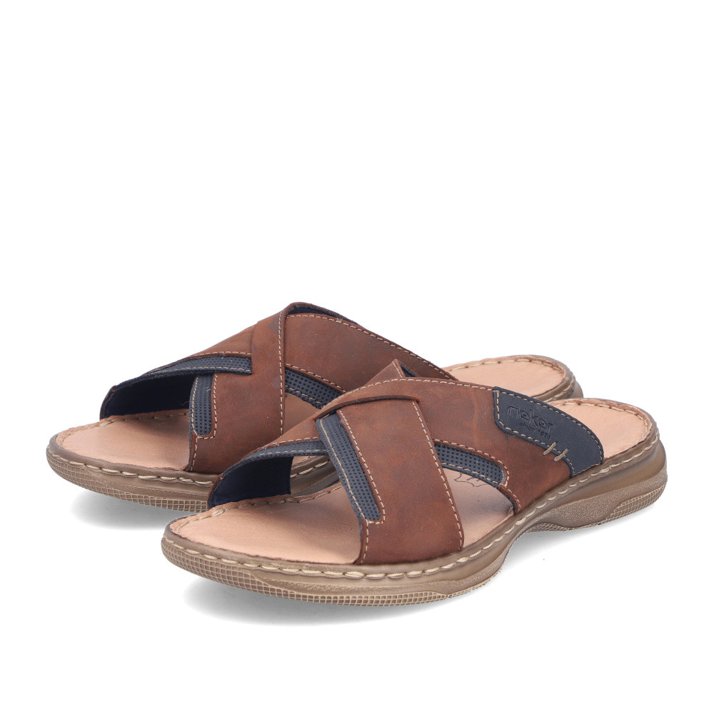 detail Pánské nazouváky RIEKER 21493-22 hnědá S6