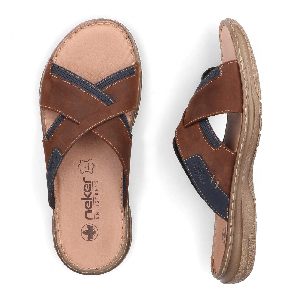 detail Pánské nazouváky RIEKER 21493-22 hnědá S6