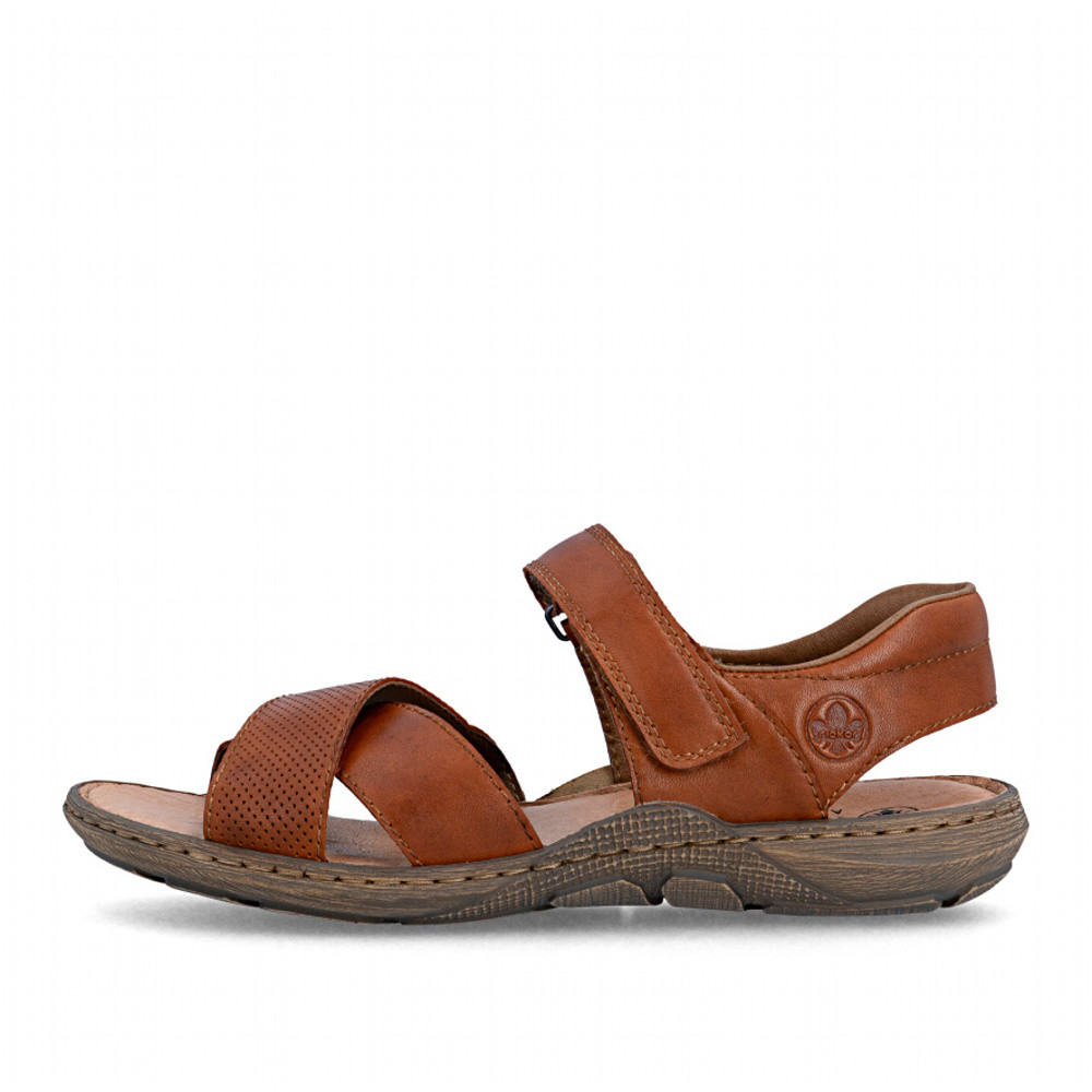 detail Pánské sandály RIEKER 22055-24 hnědá S6