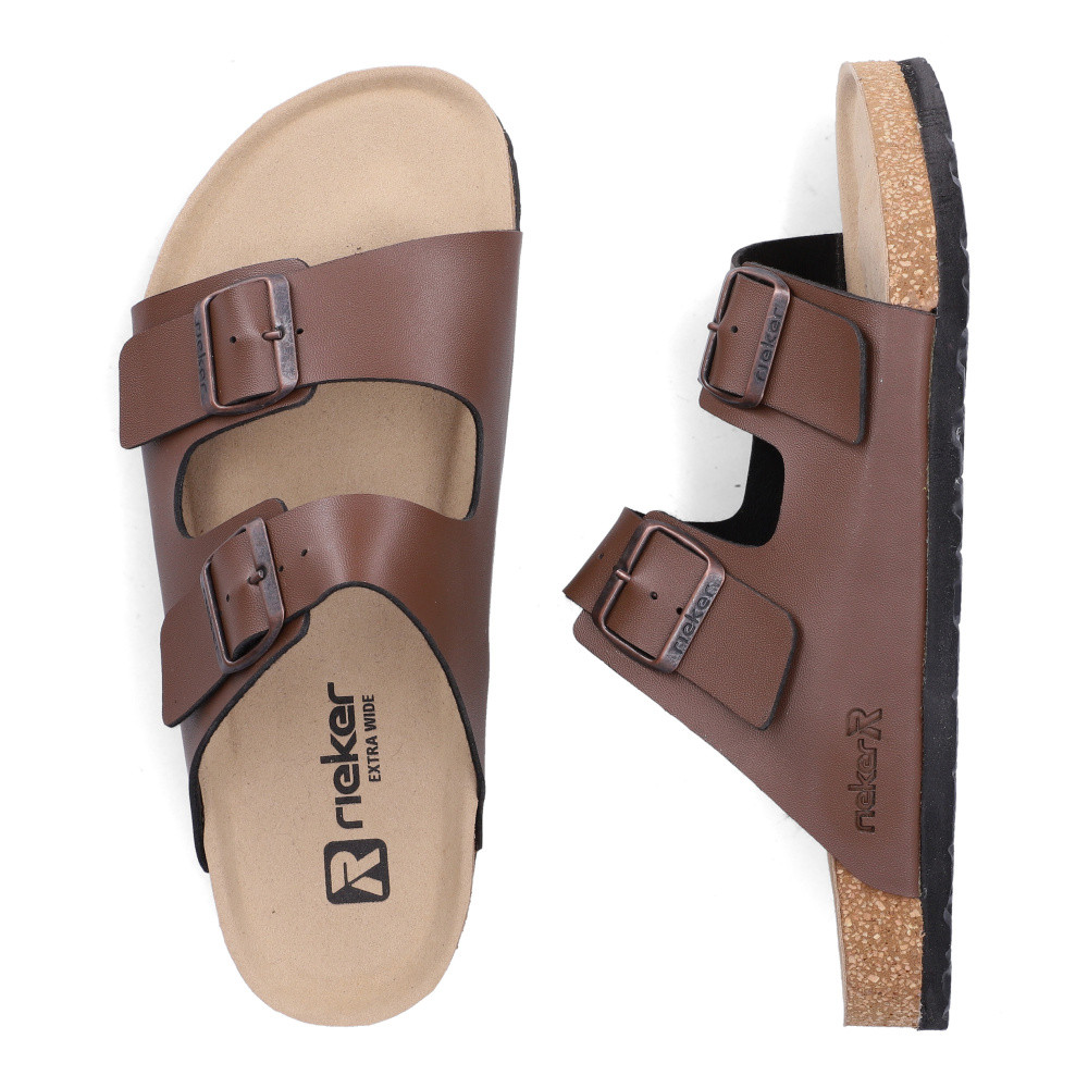 detail Pánské nazouváky RIEKER 22190-22 hnědá S6