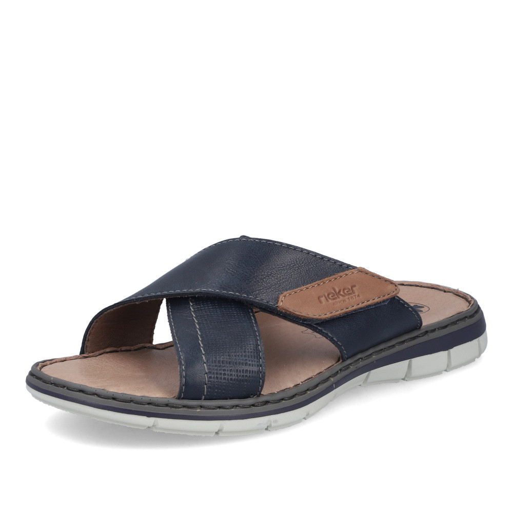 detail Pánské nazouváky RIEKER 25151-14 modrá S6