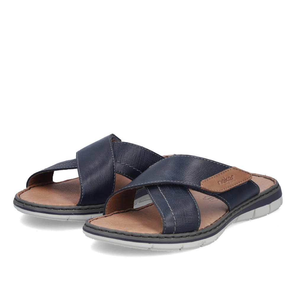 detail Pánské nazouváky RIEKER 25151-14 modrá S6