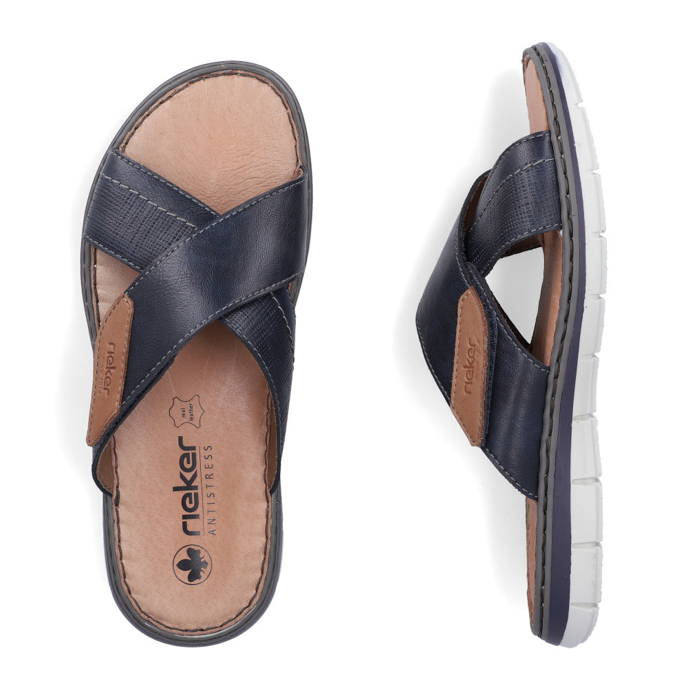 detail Pánské nazouváky RIEKER 25151-14 modrá S6