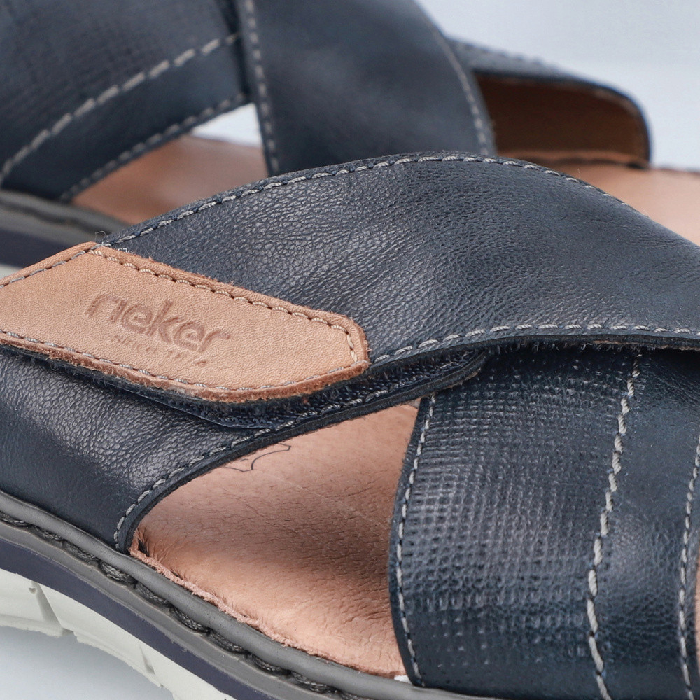 detail Pánské nazouváky RIEKER 25151-14 modrá S6