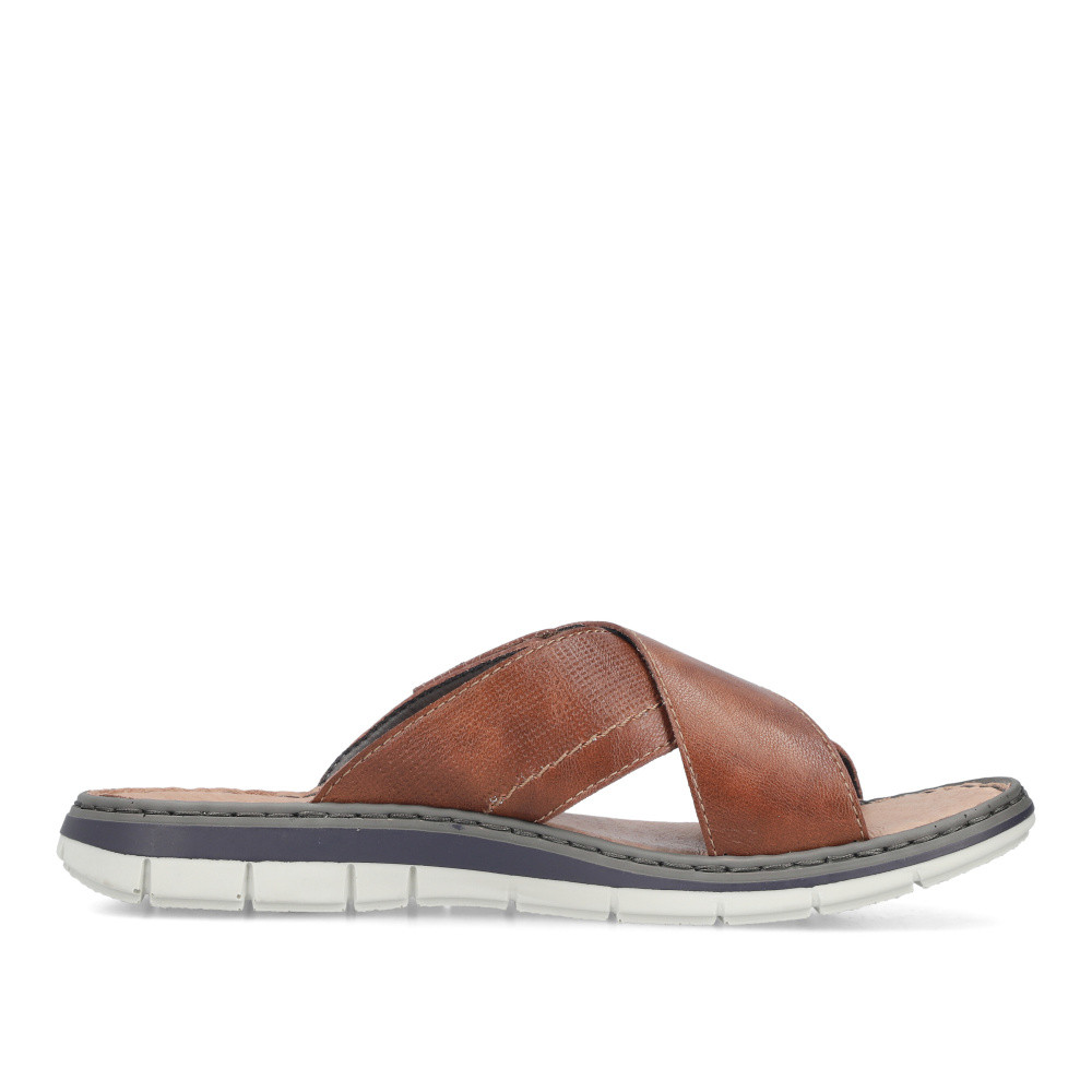 detail Pánské nazouváky RIEKER 25151-24 hnědá S6