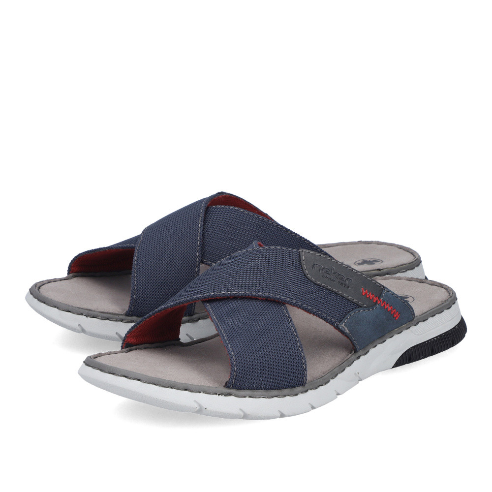 detail Pánské nazouváky RIEKER 25250-14 modrá S6