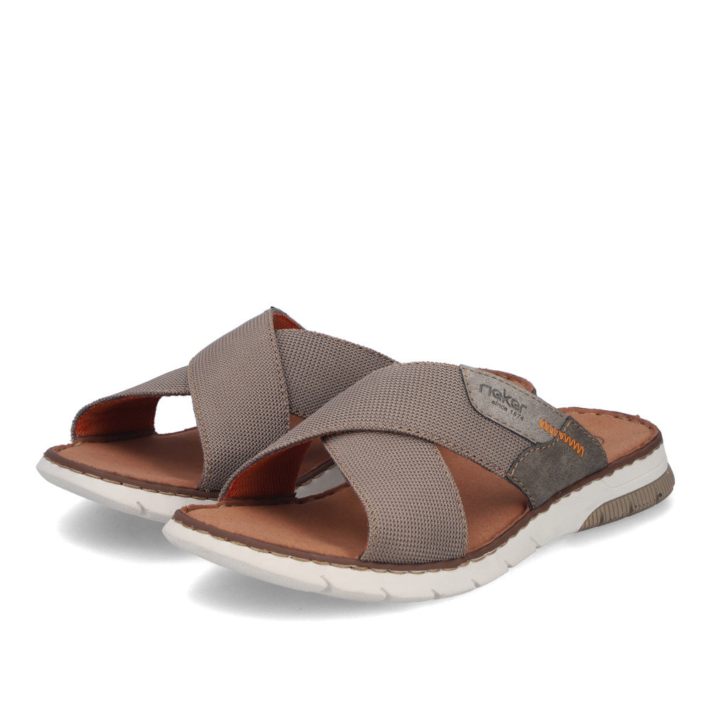 detail Pánské nazouváky RIEKER 25250-64 béžová S6