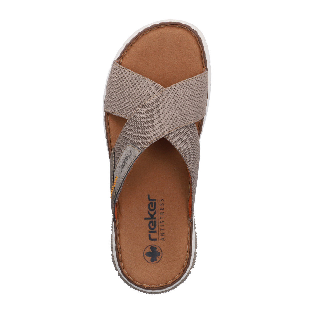 detail Pánské nazouváky RIEKER 25250-64 béžová S6