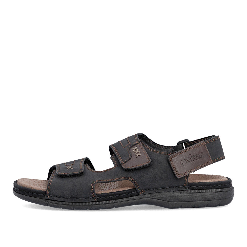 detail Pánské sandály RIEKER 25561-00 černá S6