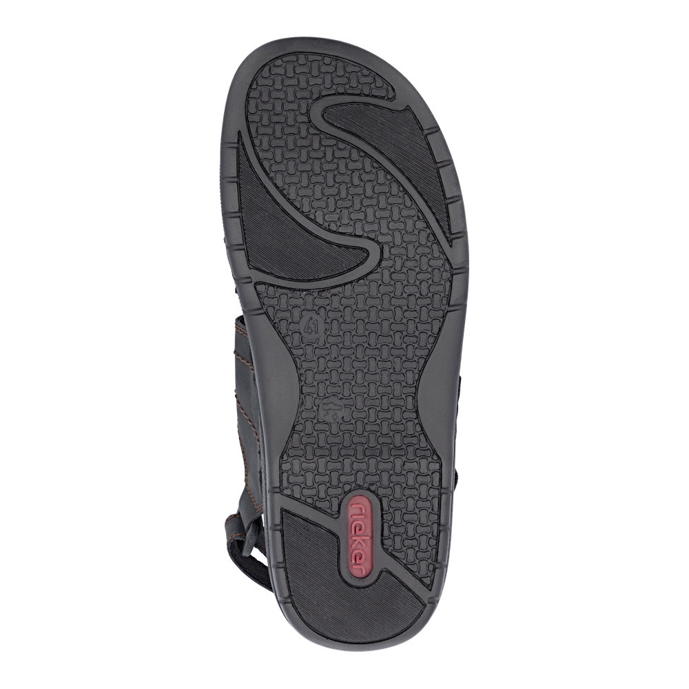 detail Pánské sandály RIEKER 25561-00 černá S6