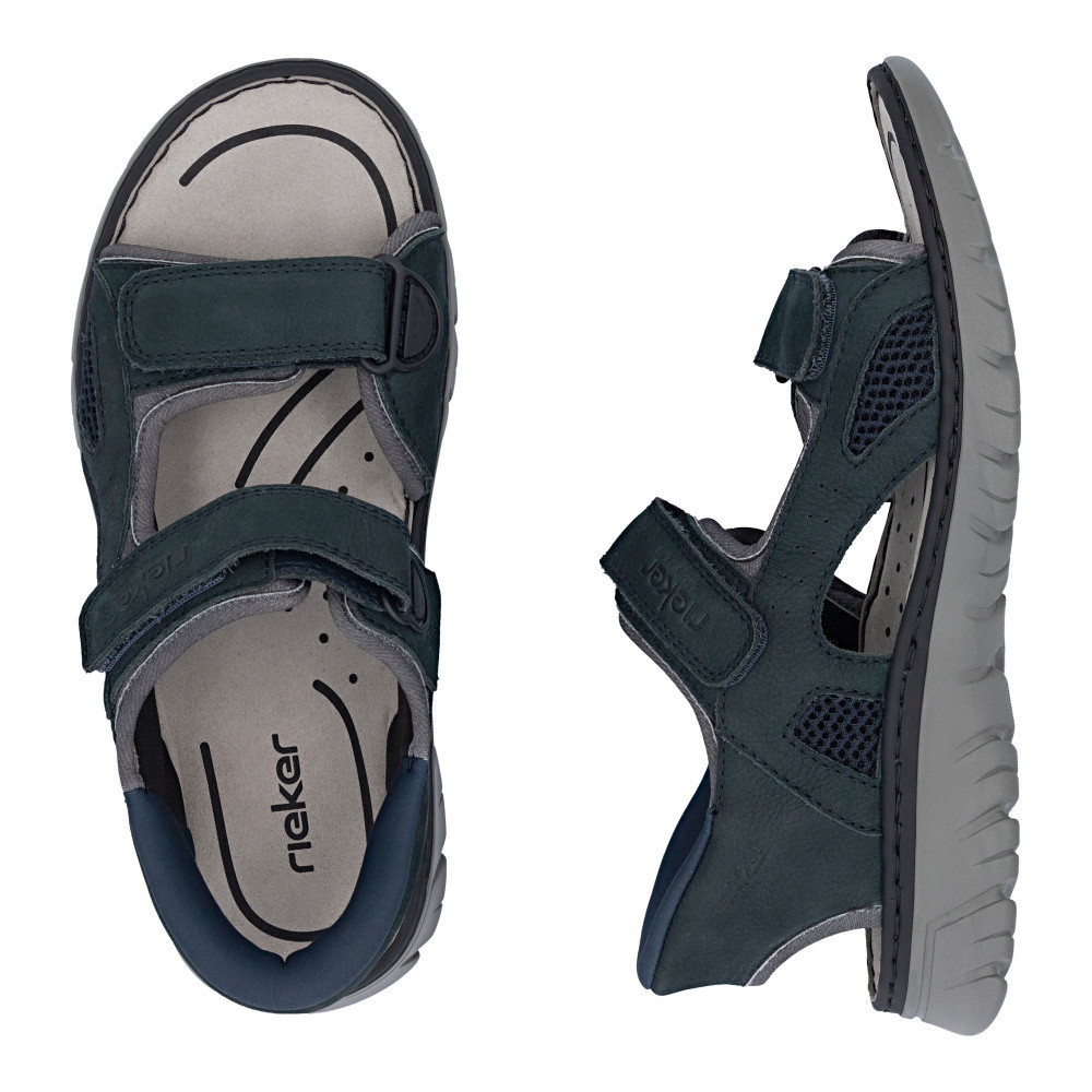 detail Pánské sandály RIEKER 26753-14 modrá S6