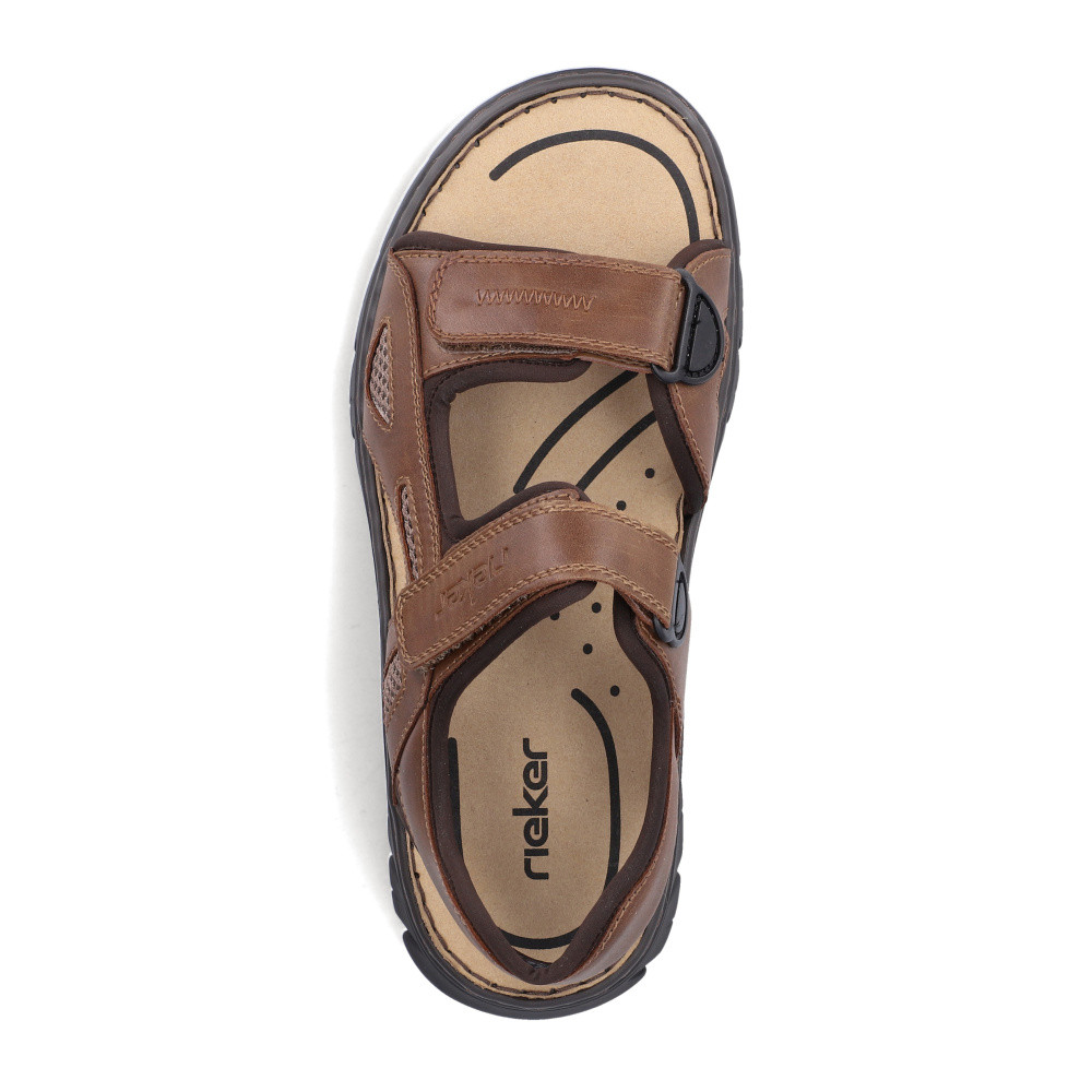 detail Pánské sandály RIEKER 26761-22 hnědá S6