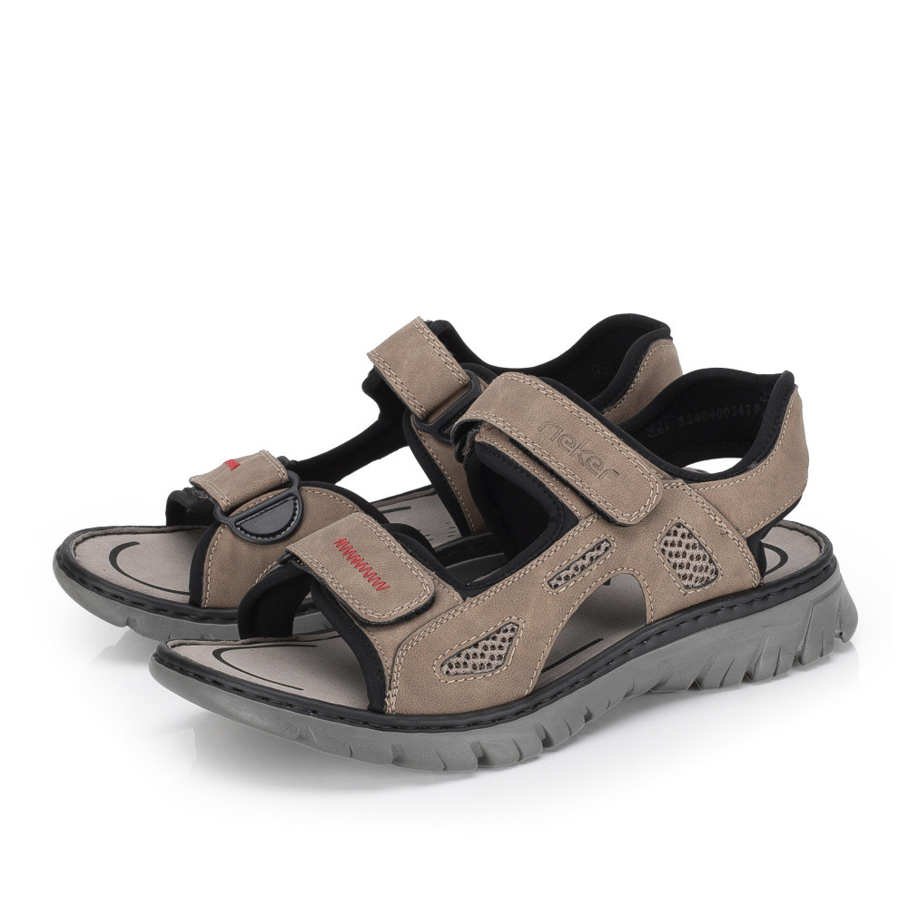 detail Pánské sandály RIEKER 26761-65 béžová S6