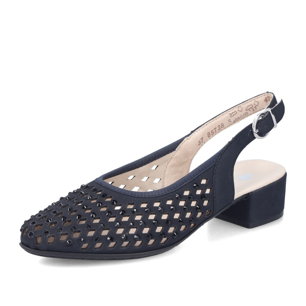 detail Dámské lodičky RIEKER 47074-14 modrá S6