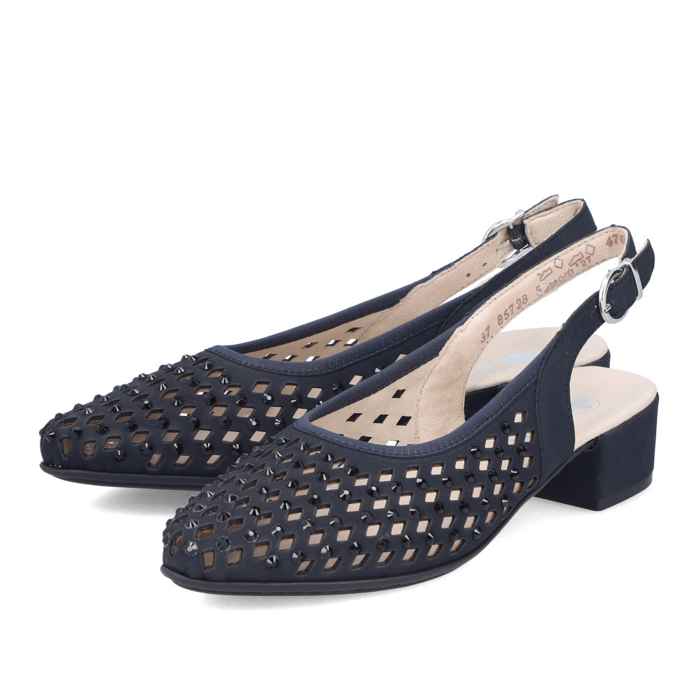 detail Dámské lodičky RIEKER 47074-14 modrá S6