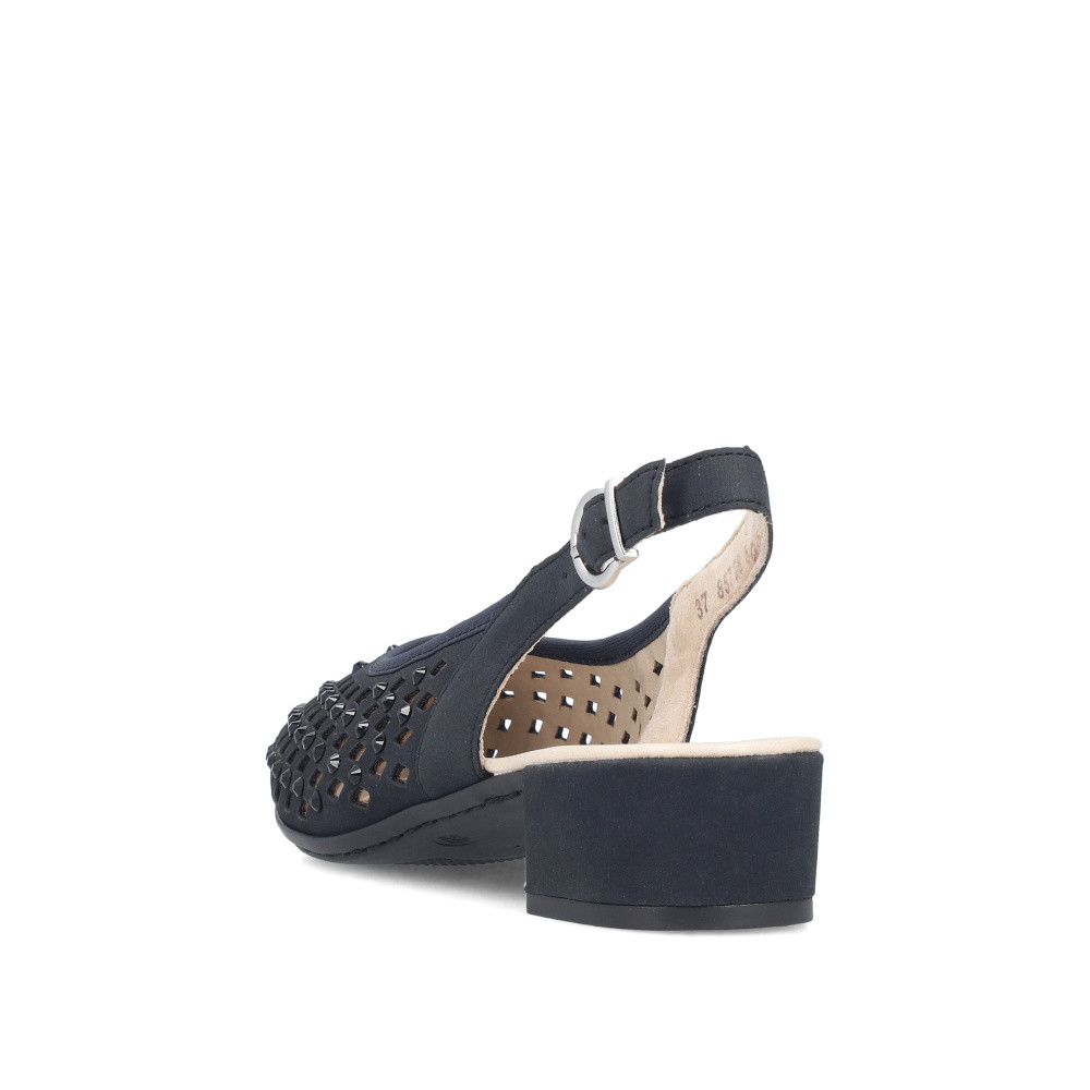 detail Dámské lodičky RIEKER 47074-14 modrá S6